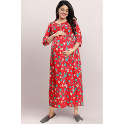 Printed Maternity Dress